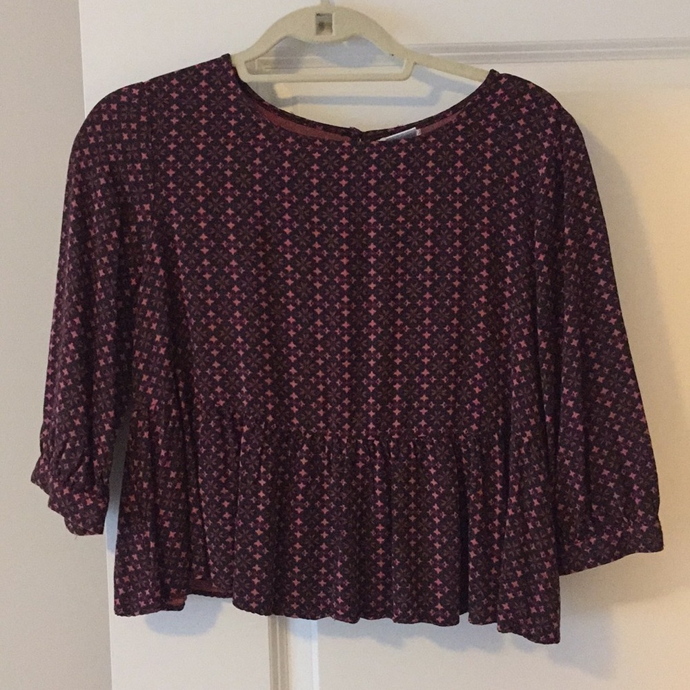 patterned blouse